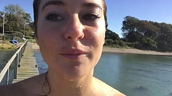 Shailene Woodley Having Fun with Friends whilst Nude on a Dock  (brought to you by Celeb Eclipse)